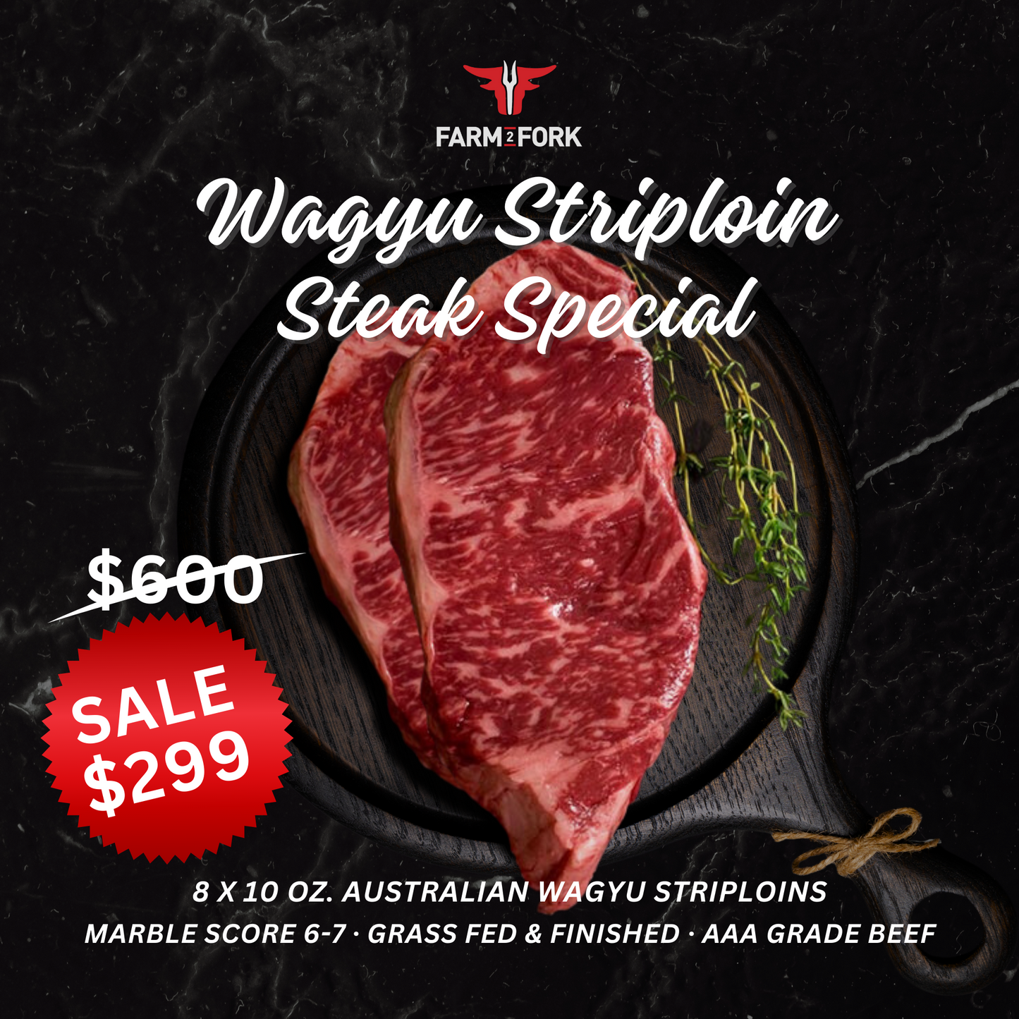 Wagyu Striploin Special - Grass Fed