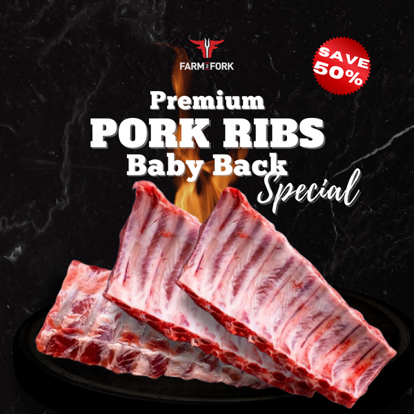Get 50% Off Baby Back Pork Ribs Now – Farm 2 Fork