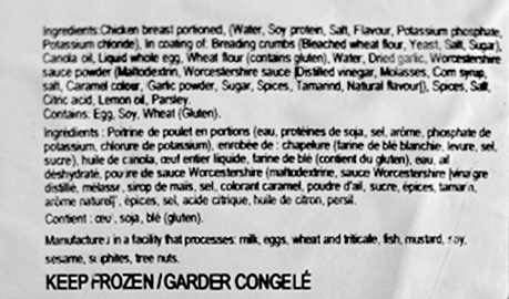 Breaded Chicken Breasts (Cooked)